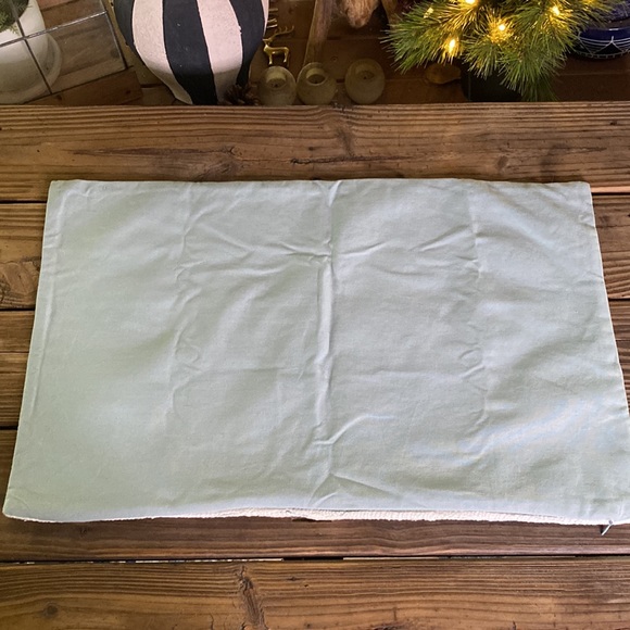 Pottery Barn Winter Wonderland Snow Streetcar Sleigh Crewel Lumbar Pillow Cover - Picture 11 of 16